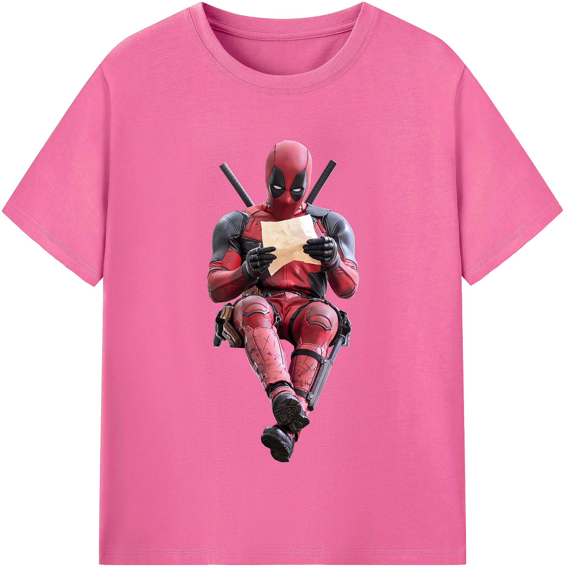 （画像用） Deadpool デッドプール レディースカジュアルプリントTシャツ（綿100％）